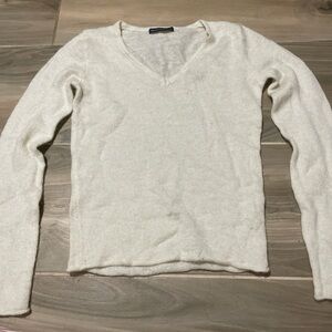 Brandy Melville Soft Cream Knit Top